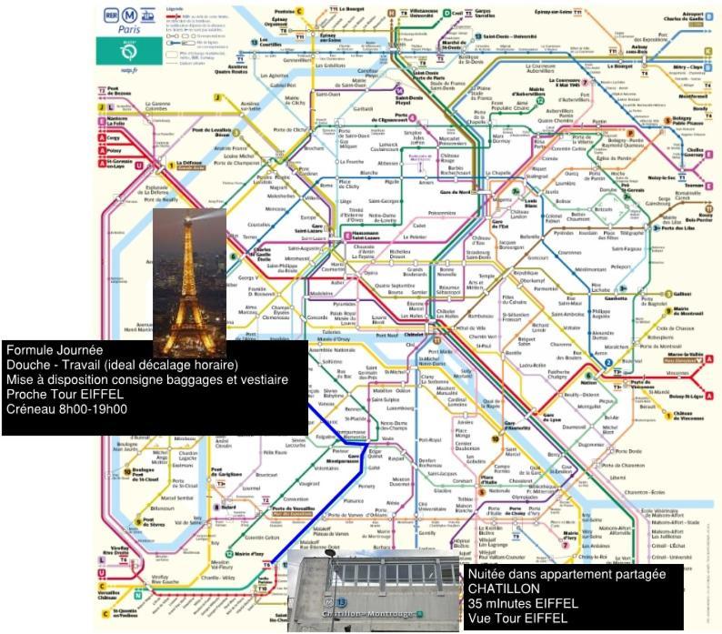 Eiffel Citea Access Dayroom Espace Paris Sans Nuitee Et Chambre Partagee Chatillon Nuitee -- Repos Journee Ou Espace Travail 8-19H Proche Tour Eiffel Ou Usage Bureau A L'Heure En Journee -- Nuitee Chatillon Avenue Париж Екстер'єр фото